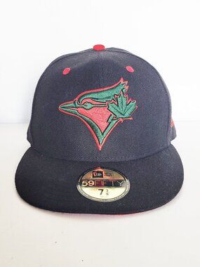 59 Fifty Toronto Blue Jays Black Red and Green Baseball Cap - 7 3/8